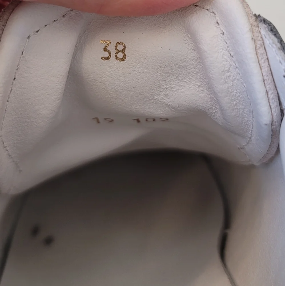 Oliver Cabell Gray and White Sneakers - Picture 5 of 12